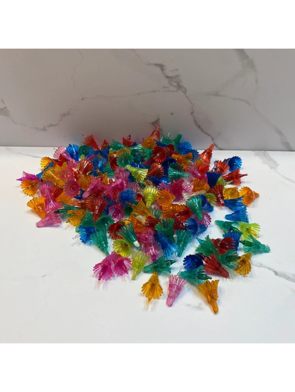 68 Vintage Plastic Tulip/Flower Style Christmas Light Reflectors (BIN 3)